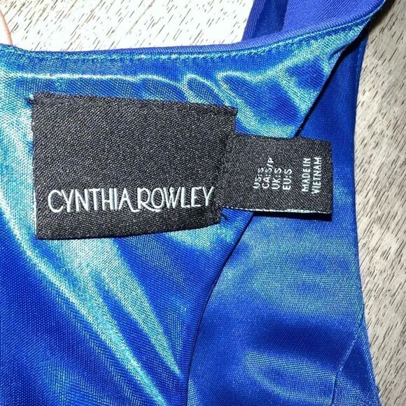 Cynthia Rowley, Black & Blue Bodycon Colorblock Mini Dress, Women’s Small - Picture 8 of 10